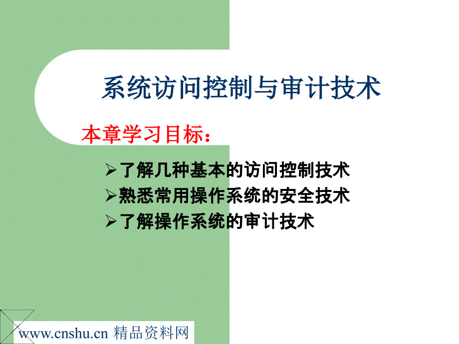 《精编》系统访问控制及审计技术_第1页