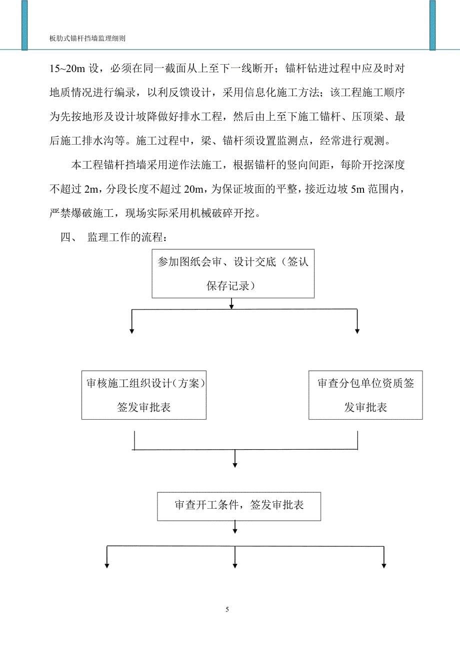 香溪美林板肋式锚杆挡墙工程监理细则_第5页