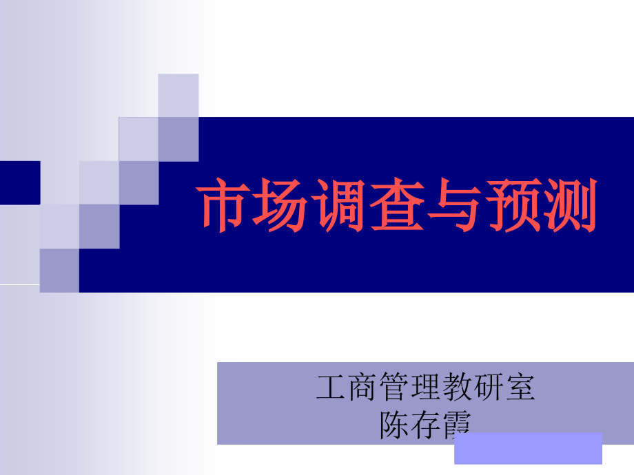 《精编》市场调查与预测报告格式_第1页