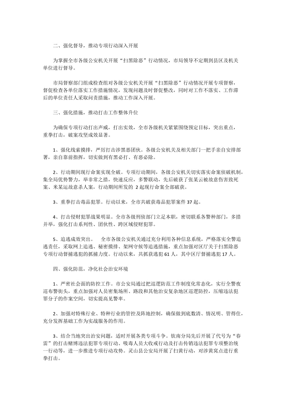 扫黑除恶专项行动工作总结2020_第2页