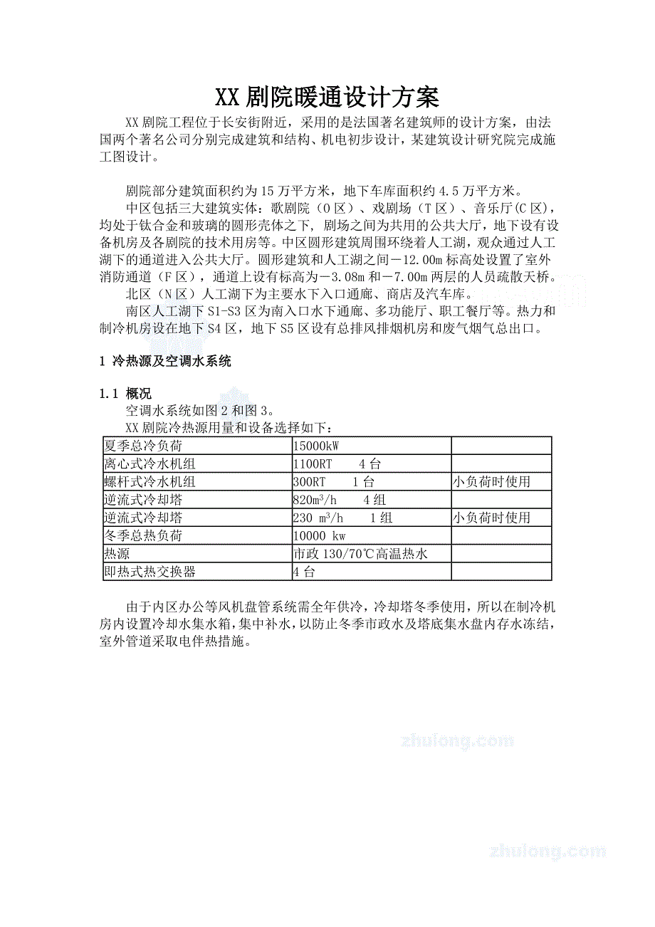 【行业】某剧院暖通设计方案secret_第1页