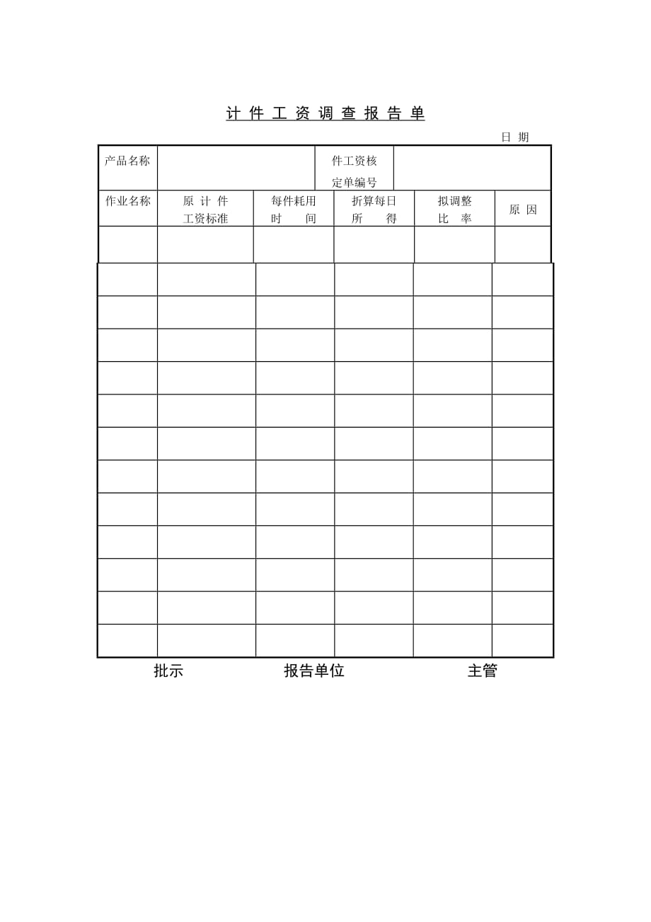 《精编》精编薪酬管理表格大全71_第1页