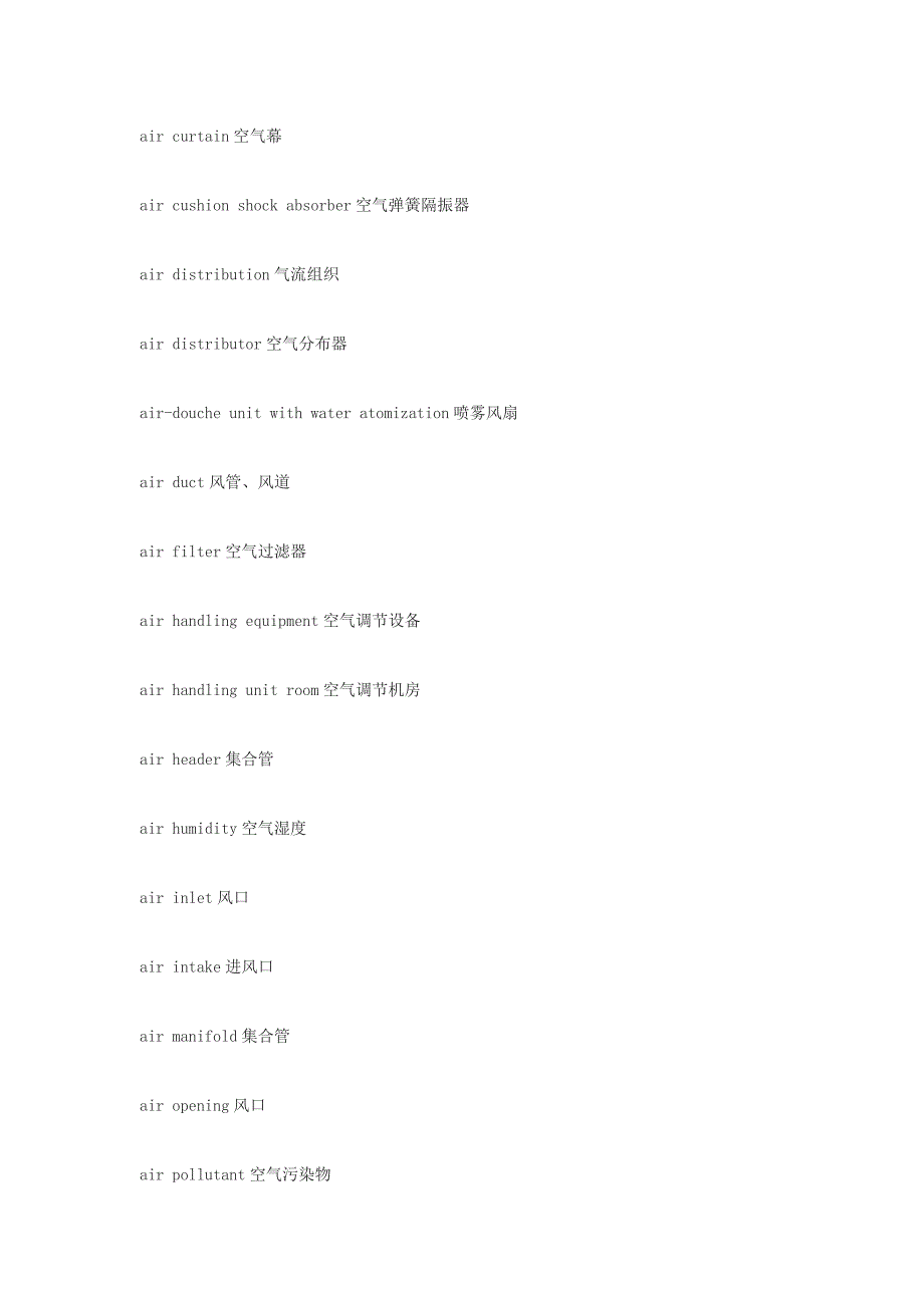 【行业】采暖通风与空气调节术语标准中英文对照_第4页