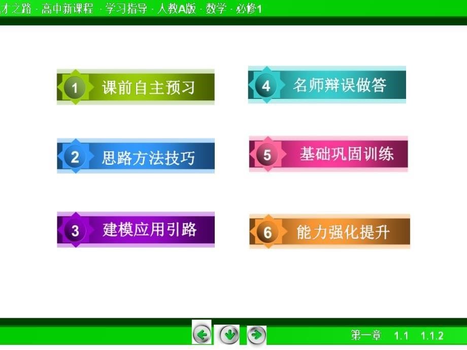 成才之路人教版数学必修一1-1-2.ppt_第5页