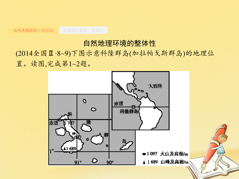 高考地理总复习专题5自然地理环境的整体性与差异性对对练课件_第3页