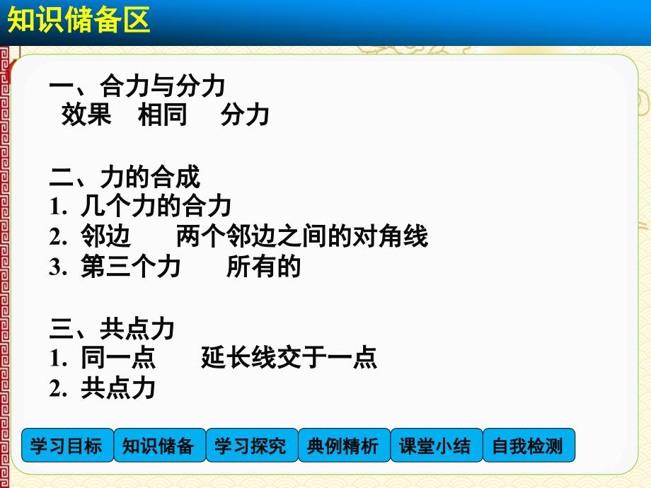 人教 高中物理--必修1课件 第三章 相互作用3.4 力的合成1_第3页