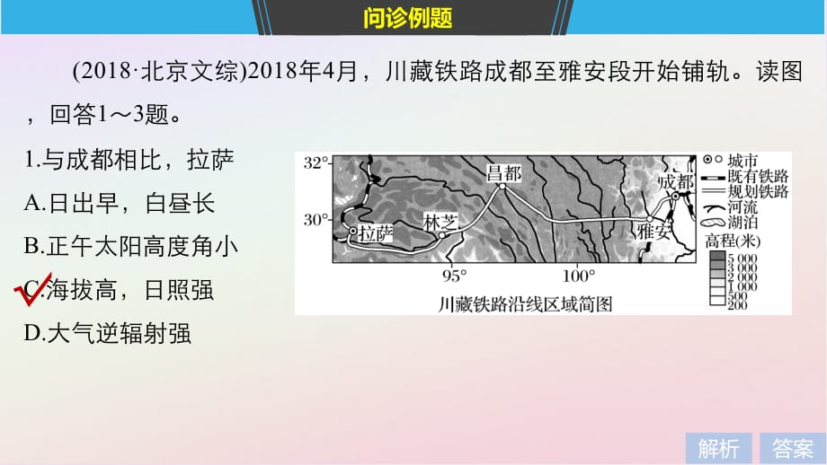 高考地理二轮复习考前三个月第二部分专题二解题技能提升练15知识整合应用专练__破解“不善于调用多种原理分析微观区域”困惑课件_第3页