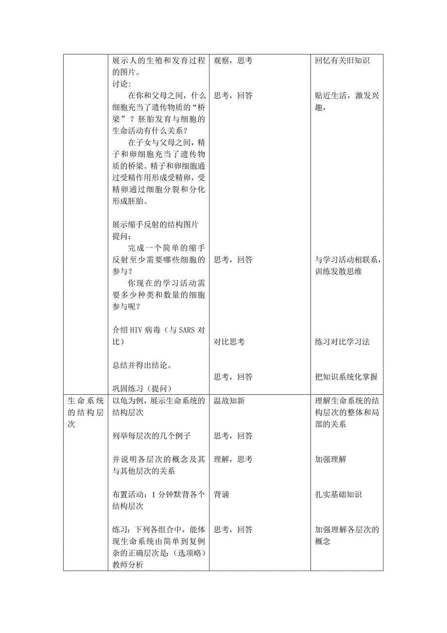 高中生物全套课程教案人教版必修1.课程教案.doc_第3页