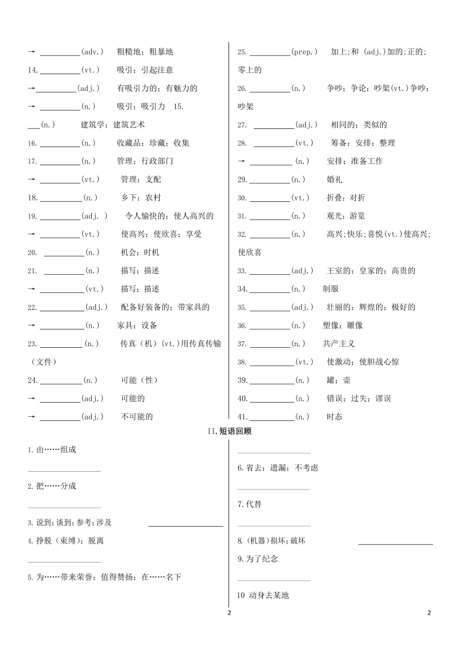 高考英语一轮复习Unit2TheUnitedKingdom学案_第2页