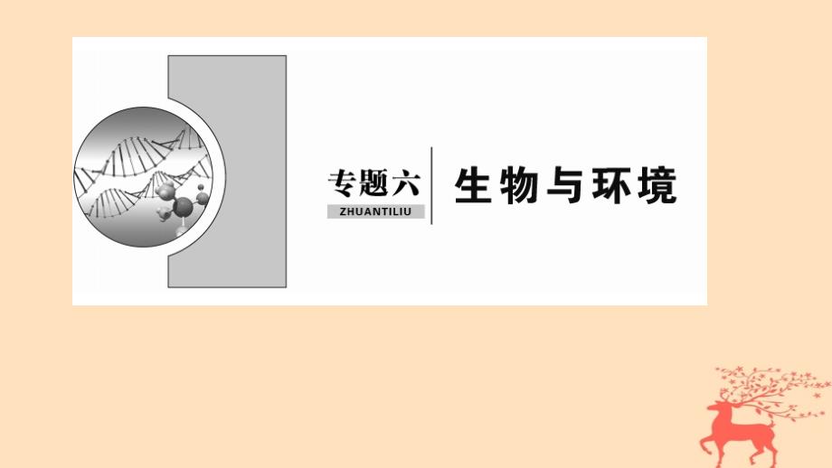 高考生物二轮复习专题6生物与环境课件_第1页