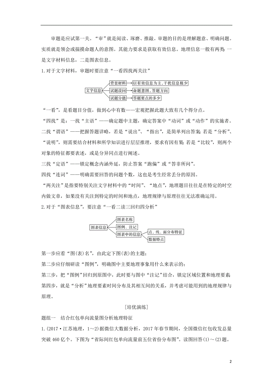 高考地理二轮复习第一部分学科技能培养技能五解题能力培养学案_第2页