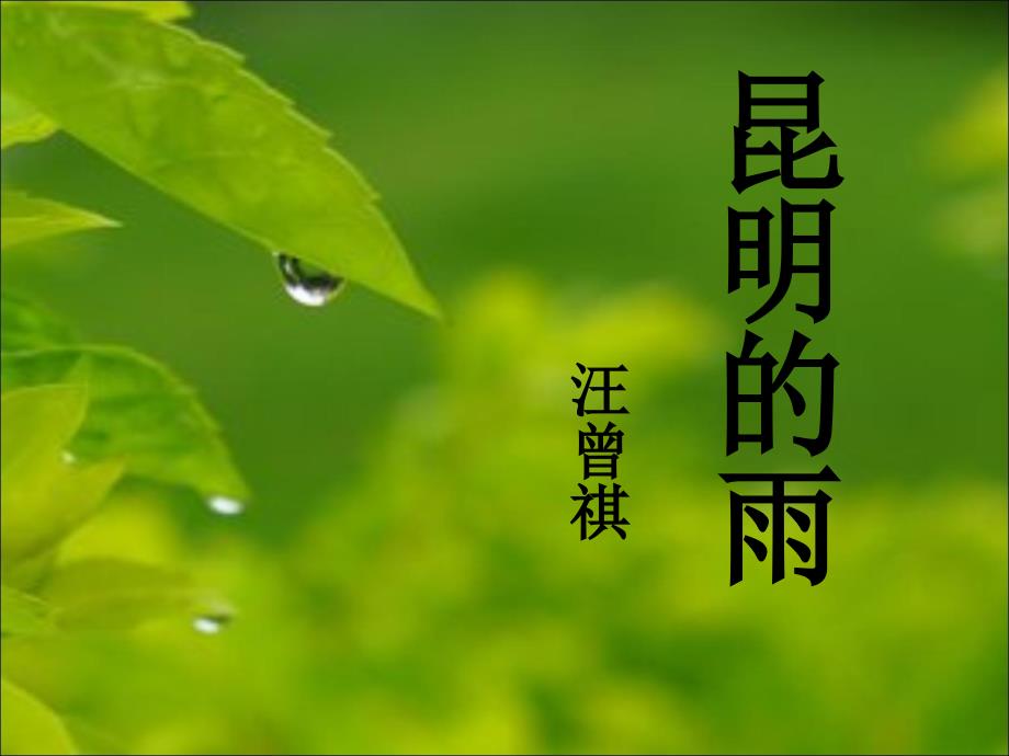 16昆明的雨-优秀课件讲解学习_第4页