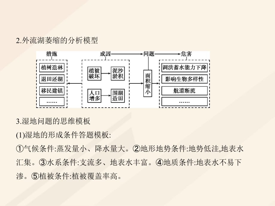 （B版浙江选考专用）高考地理总复习专题十一区域可持续发展第二节湿地资源的开发与保护课件_第5页