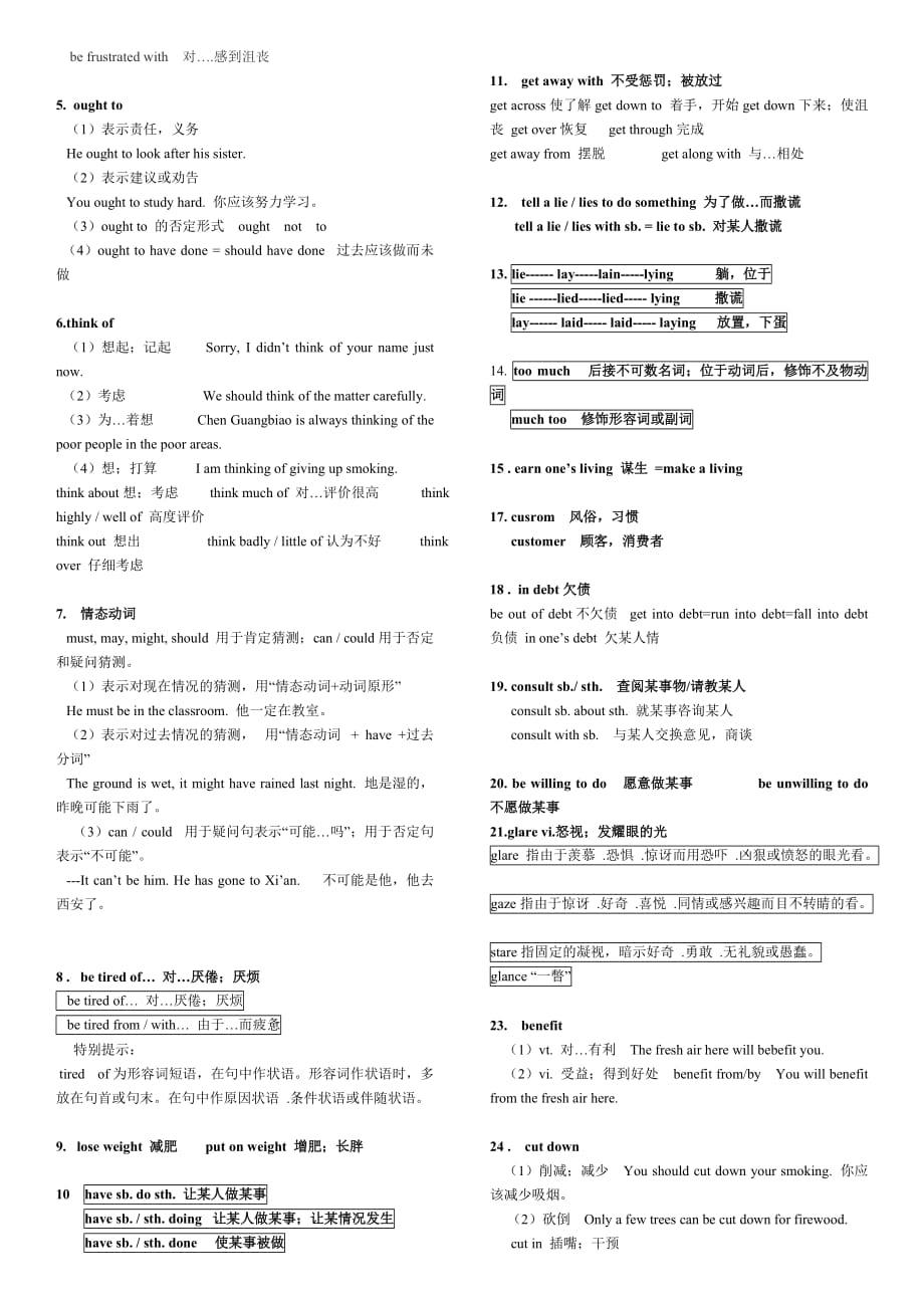 高中英语必修3知识点_第3页