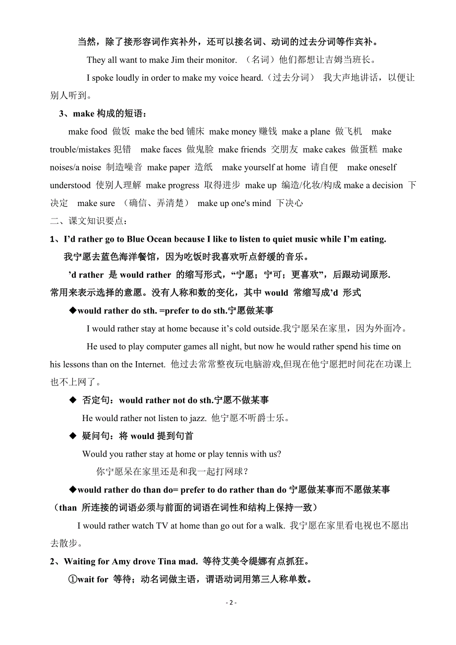 九年级英语上册unit11知识要点_第2页