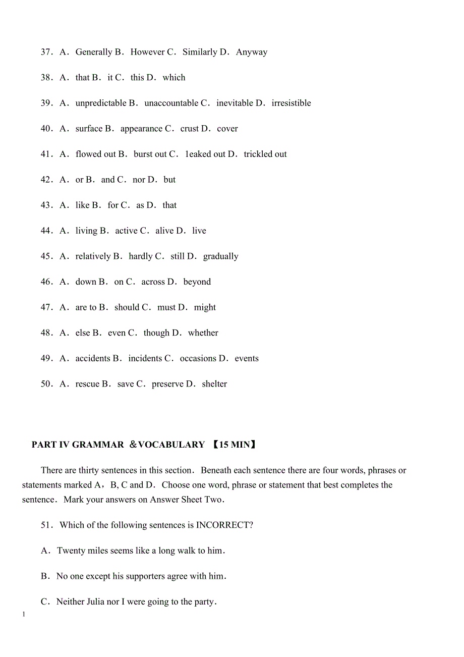 2012年英语专业四级考试真题及答案幻灯片资料_第2页