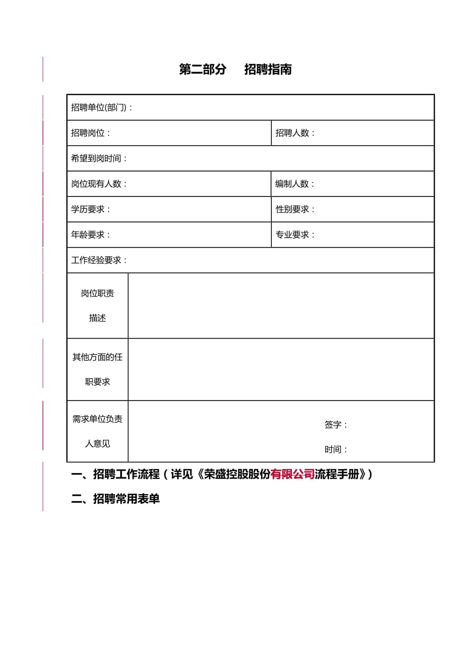 某某大型控股股份有限公司公司招聘作业指导书_第4页