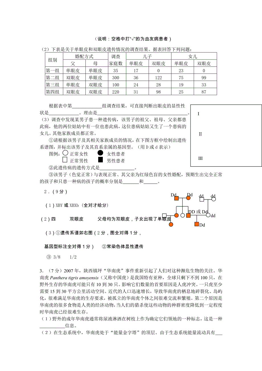 高三生物培优资料_第2页