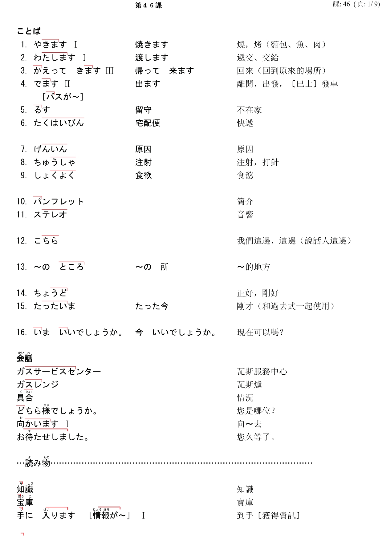 大家的日语(46-50)_第1页