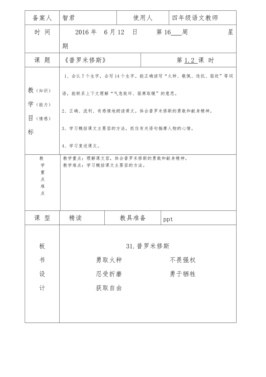 普罗米修斯集体备课教案_第2页