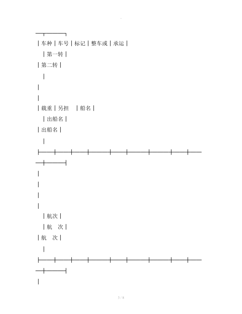 登记单(水陆联运)整理合同_第3页