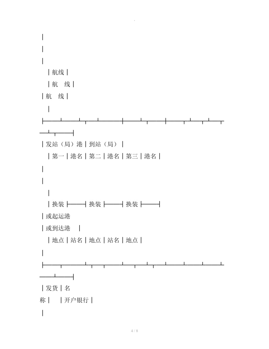 登记单(水陆联运)整理合同_第4页