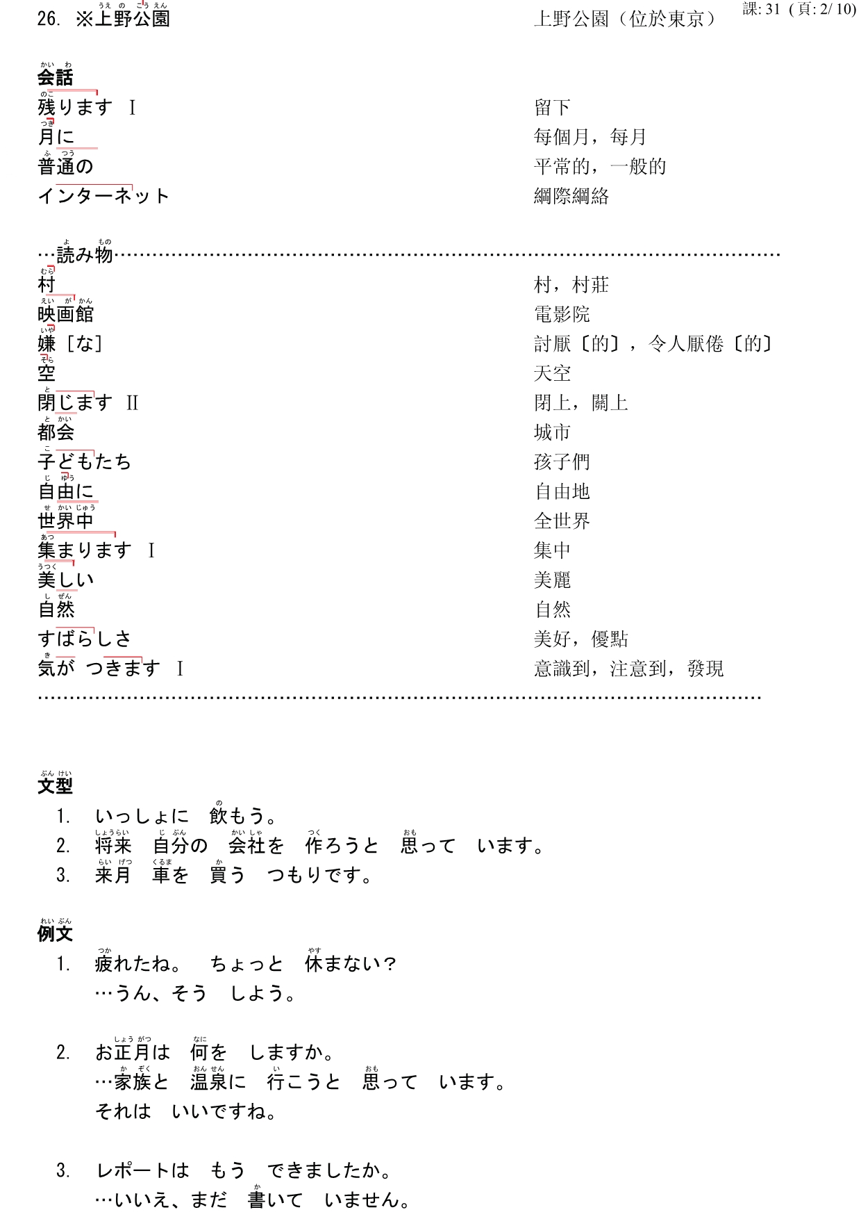 大家的日语(31-35)_第2页