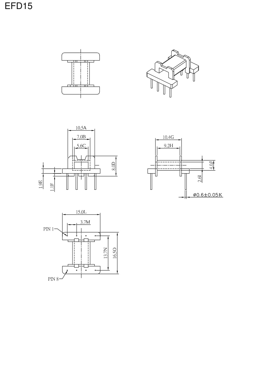 高频变压器骨架EFD系列_第1页