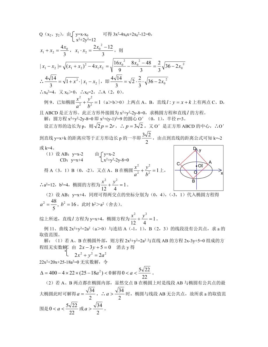 2020届高三数学复习 圆锥曲线_第4页