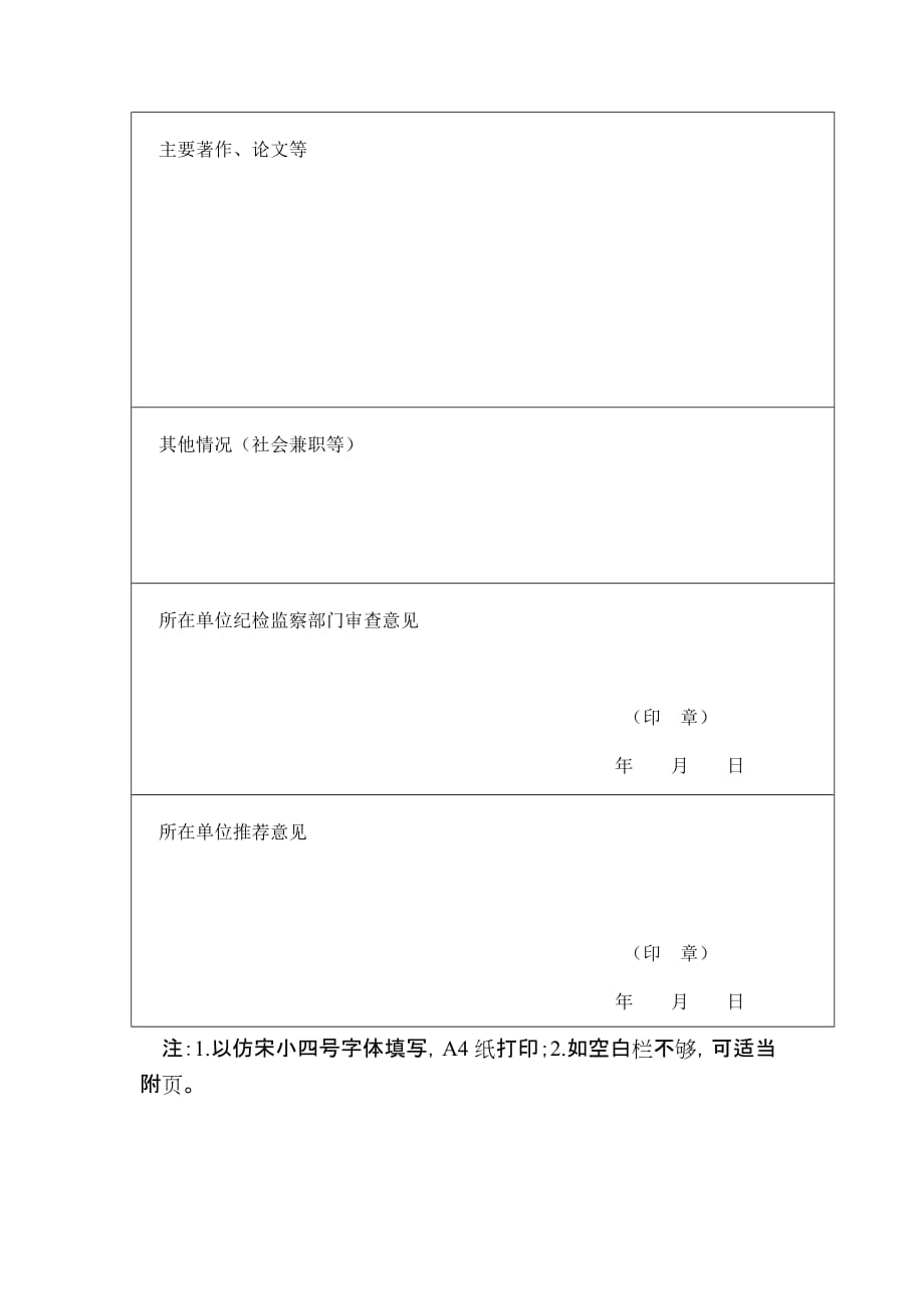 《安徽省政府质量奖评审员申请表》.docx_第2页