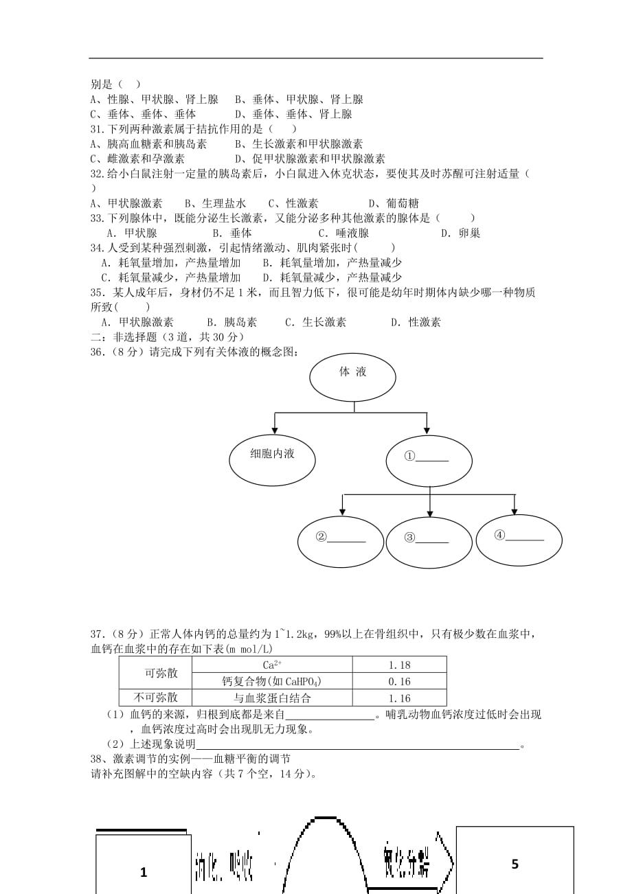 河北省2011-2012学年高二生物9月月考 文【会员独享】.doc_第3页