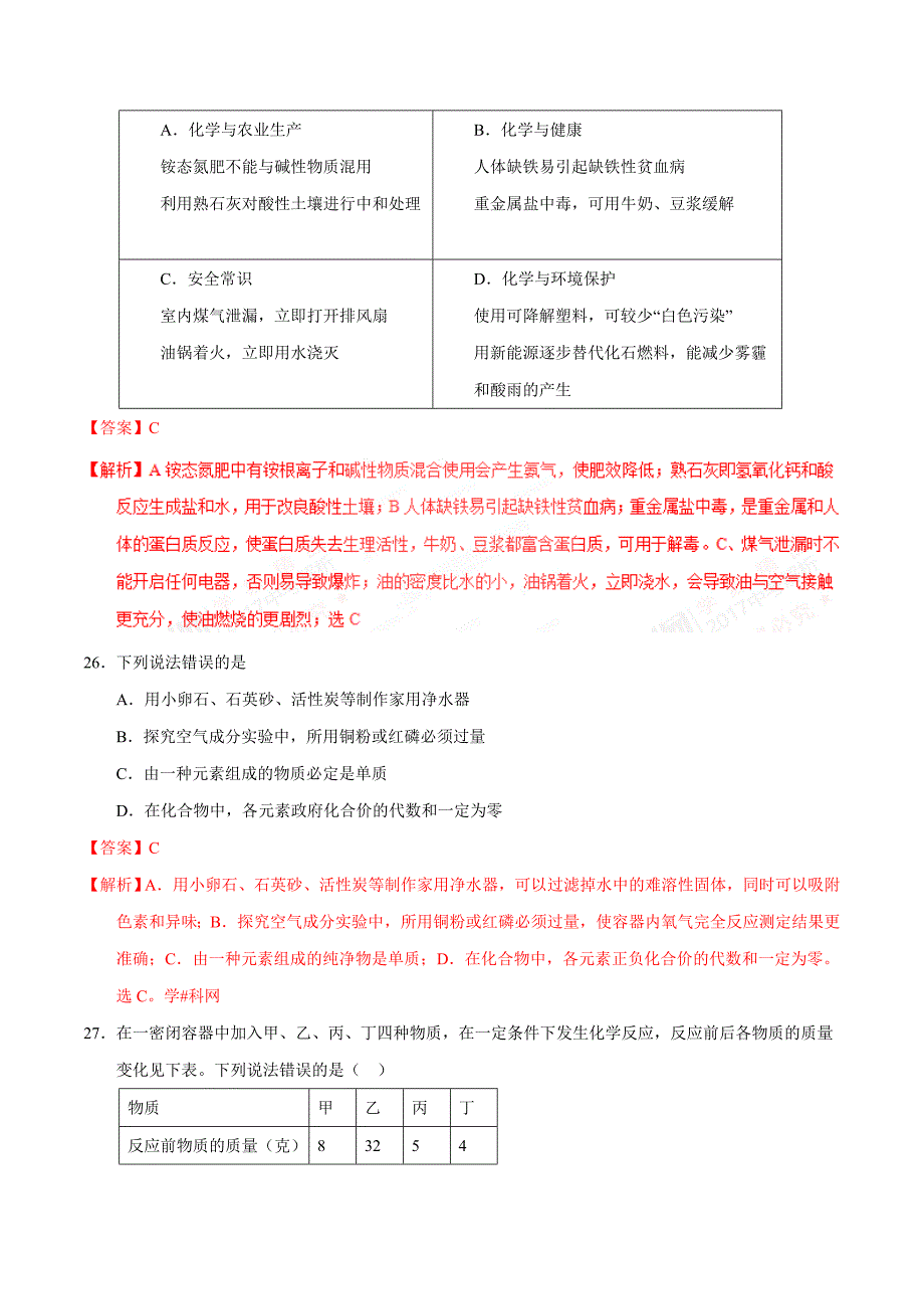 2017学年中考真题精品解析 化学（四川巴中卷）（解析版）.doc_第3页