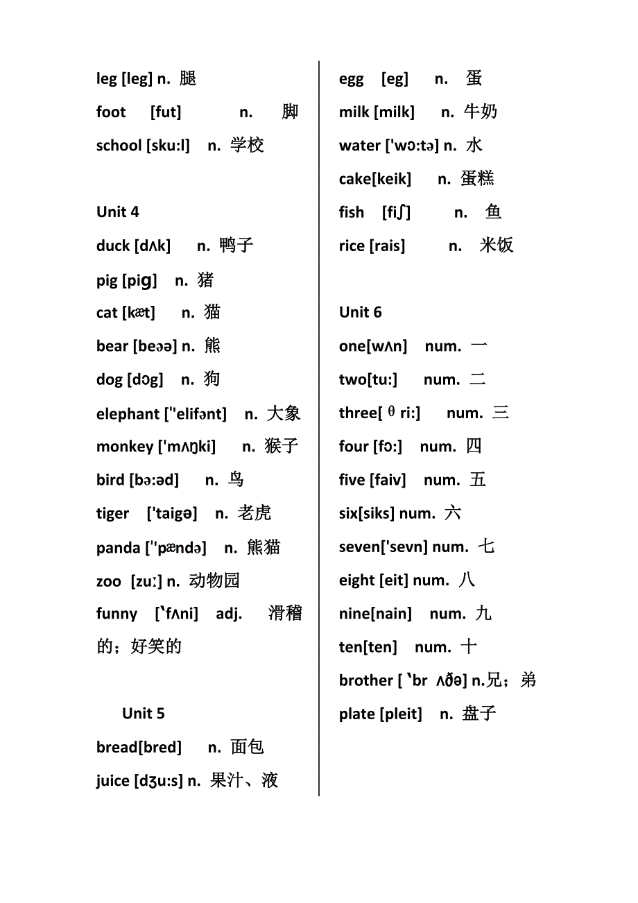 新版PEP小学英语(3-5年级)单词表、表达表_第2页