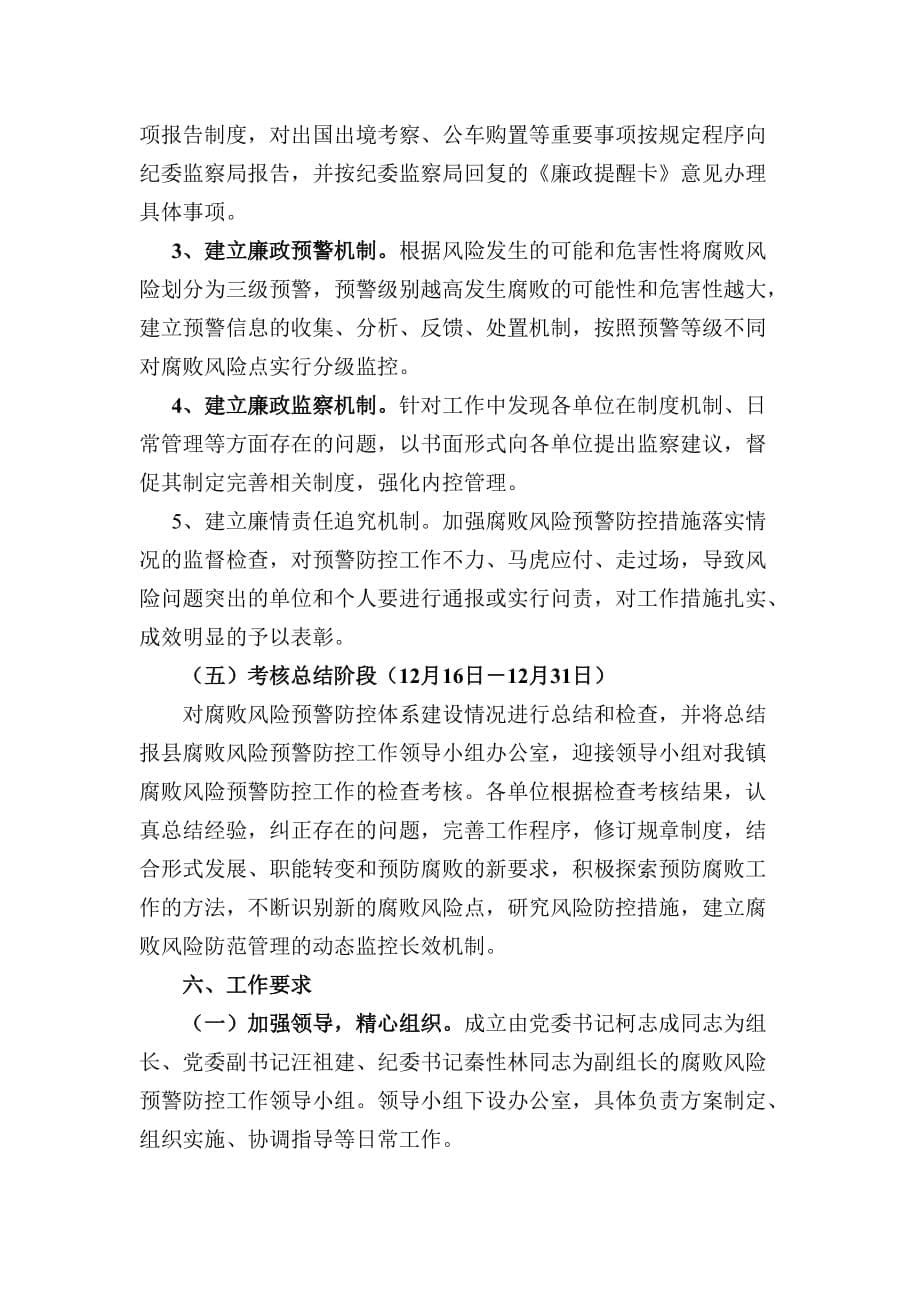 兴国镇腐败风险预警防控工作实施_第5页