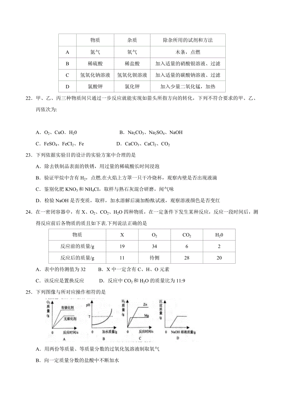 2017学年中考真题精品解析 化学（甘肃兰州卷）（原卷版）.doc_第4页