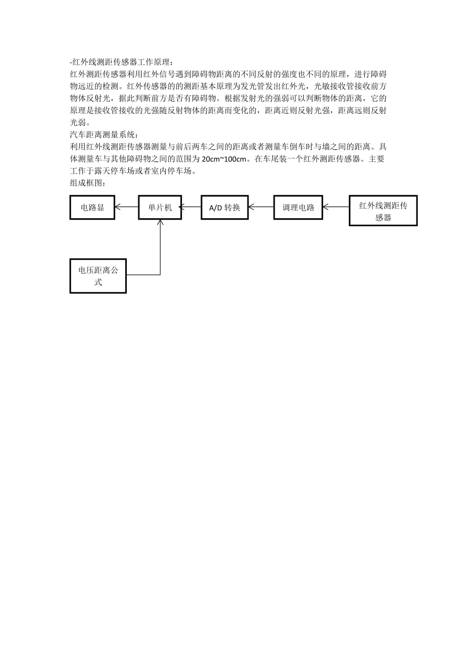 红外线测距传感器工作原理_第1页