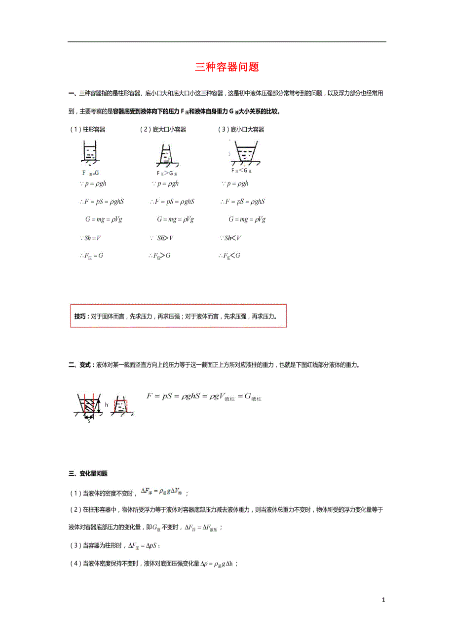 八级物理下册第十章浮力重点题型讲义新.doc_第1页