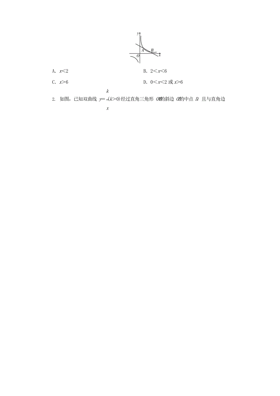 广西中考数学二轮新优化复习专题综合强化专题2函数图象问题针对训练_第4页