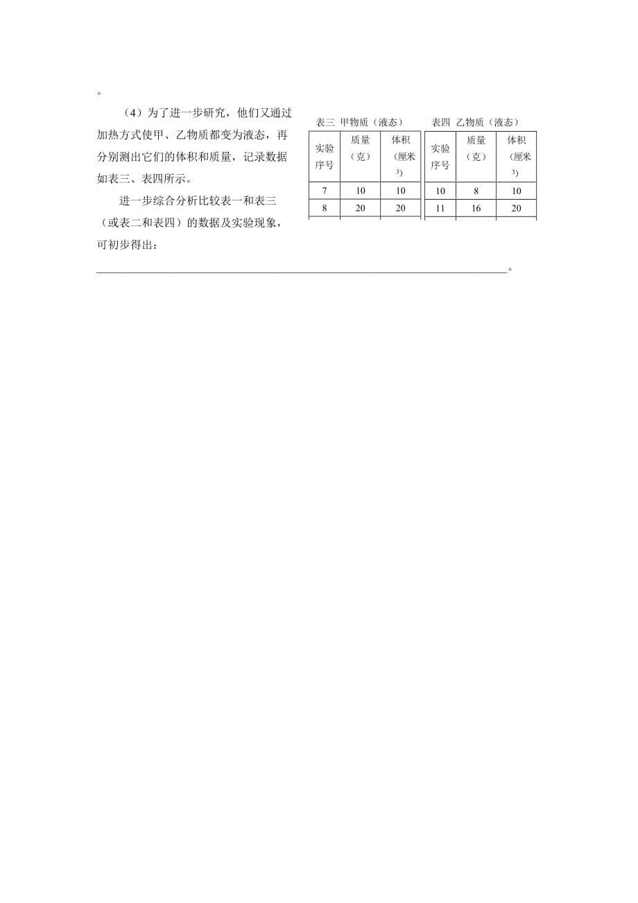 2015秋上海教育版物理九上6.1《密度》word自测题 .doc_第5页