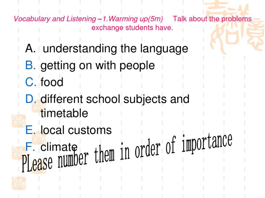 辽宁省沈阳市辽中县第一私立高级中学高中英语必修五课件：Module1Period3_第2页