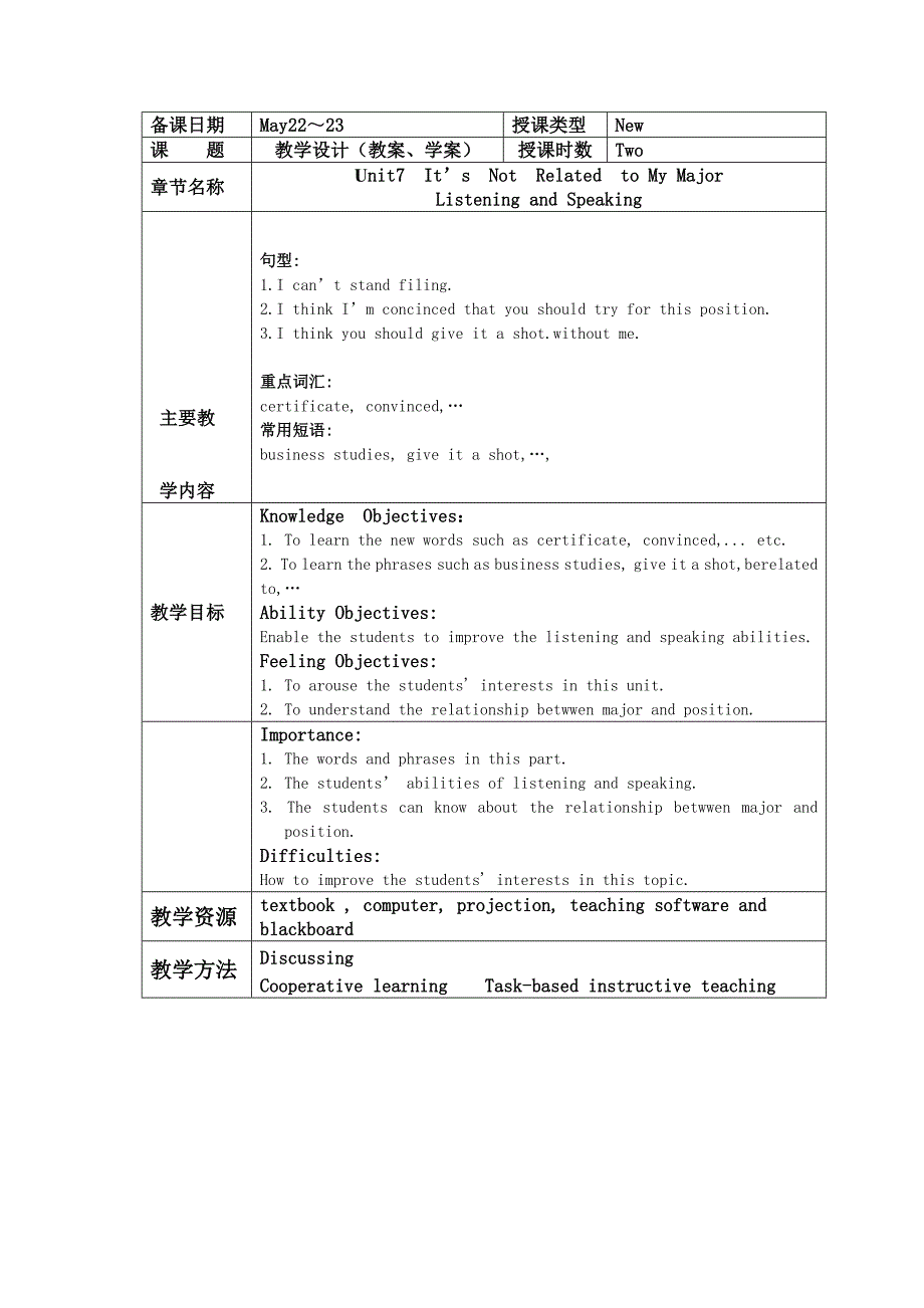 凤凰职教高二英语集体备课Unit7电子教案 2_第2页