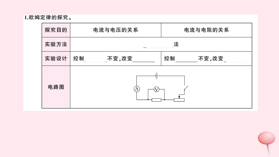 贵州秋九级物理全册第4讲欧姆定律及其应用习题新 1.ppt_第1页