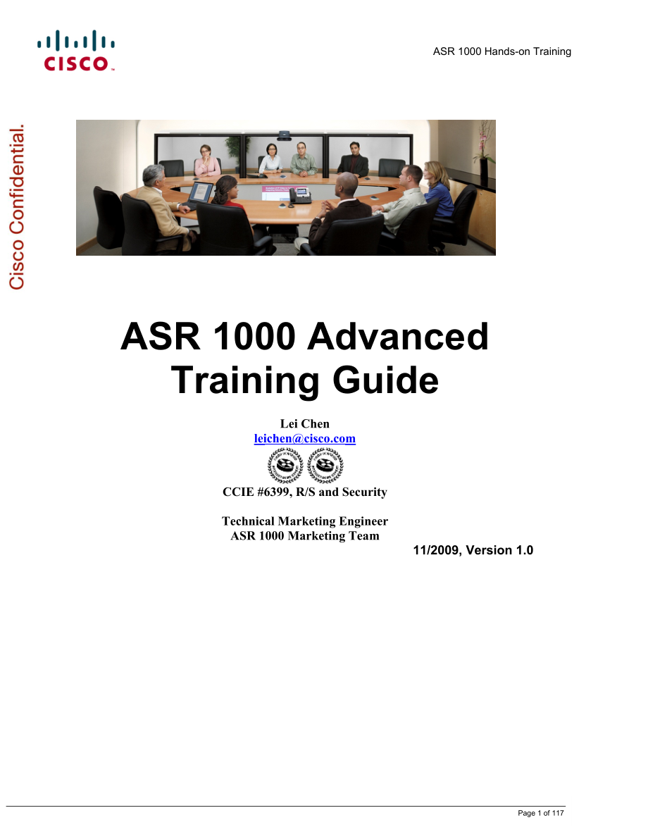 ASR Advanced Training Guide--思科ASR配置培训手册.doc_第1页