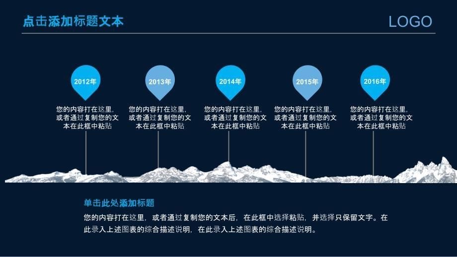 蓝色高端科技城市商务通用工作汇报_第5页