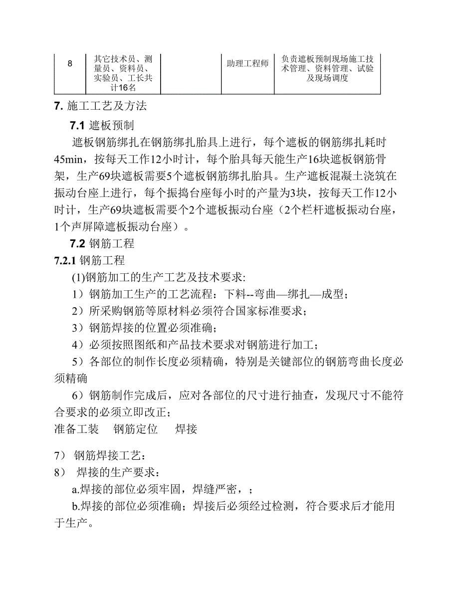 桥面系小型构件(遮板)预制场施工方案_第5页