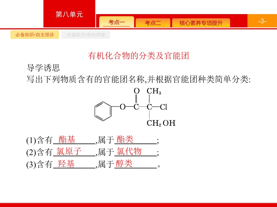 2021届广西高考化学课件：选修5 第1讲　有机物的结构、分类与命名_第3页