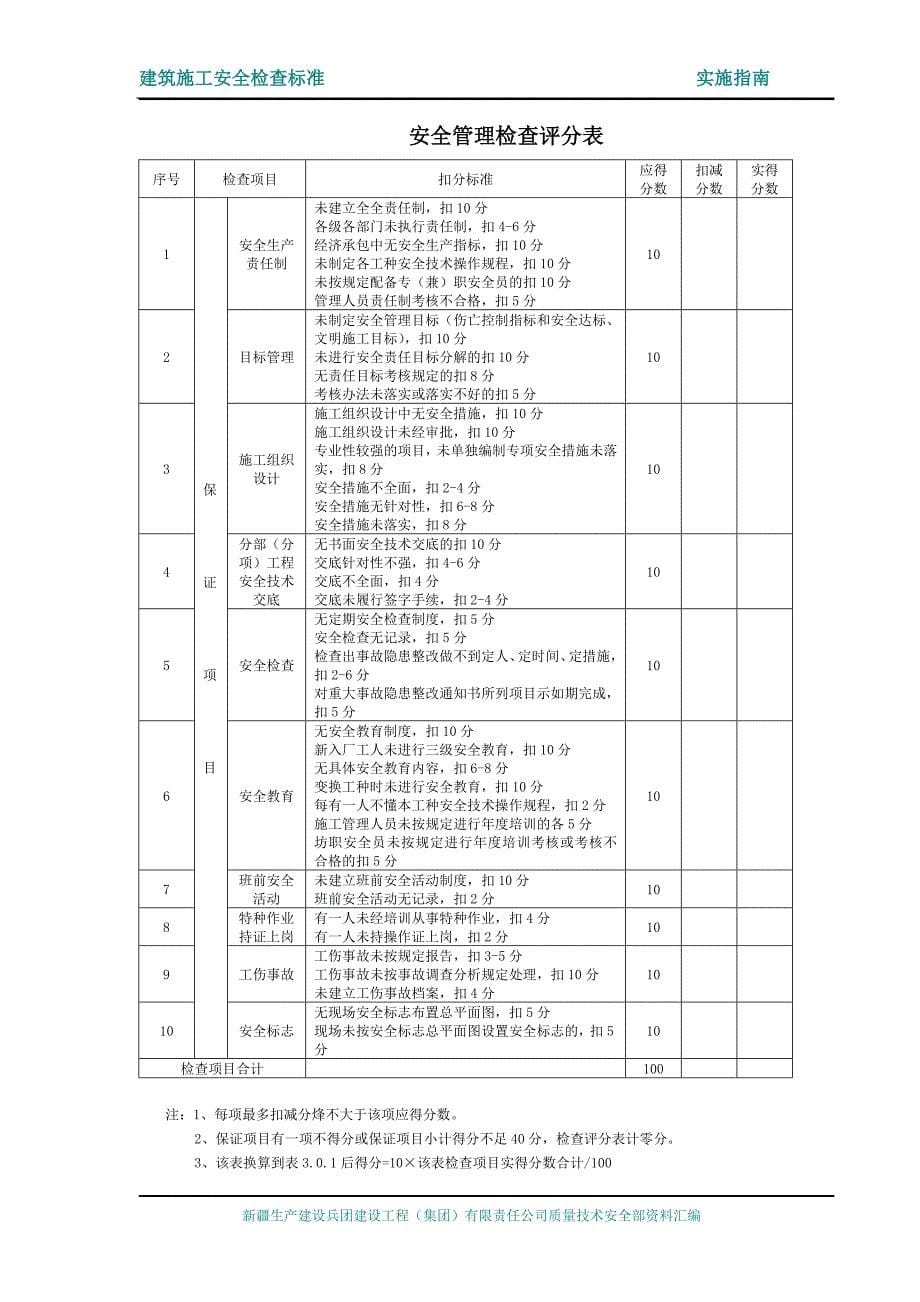 生产建设兵团建筑施工安全检查标准实施指南_第5页