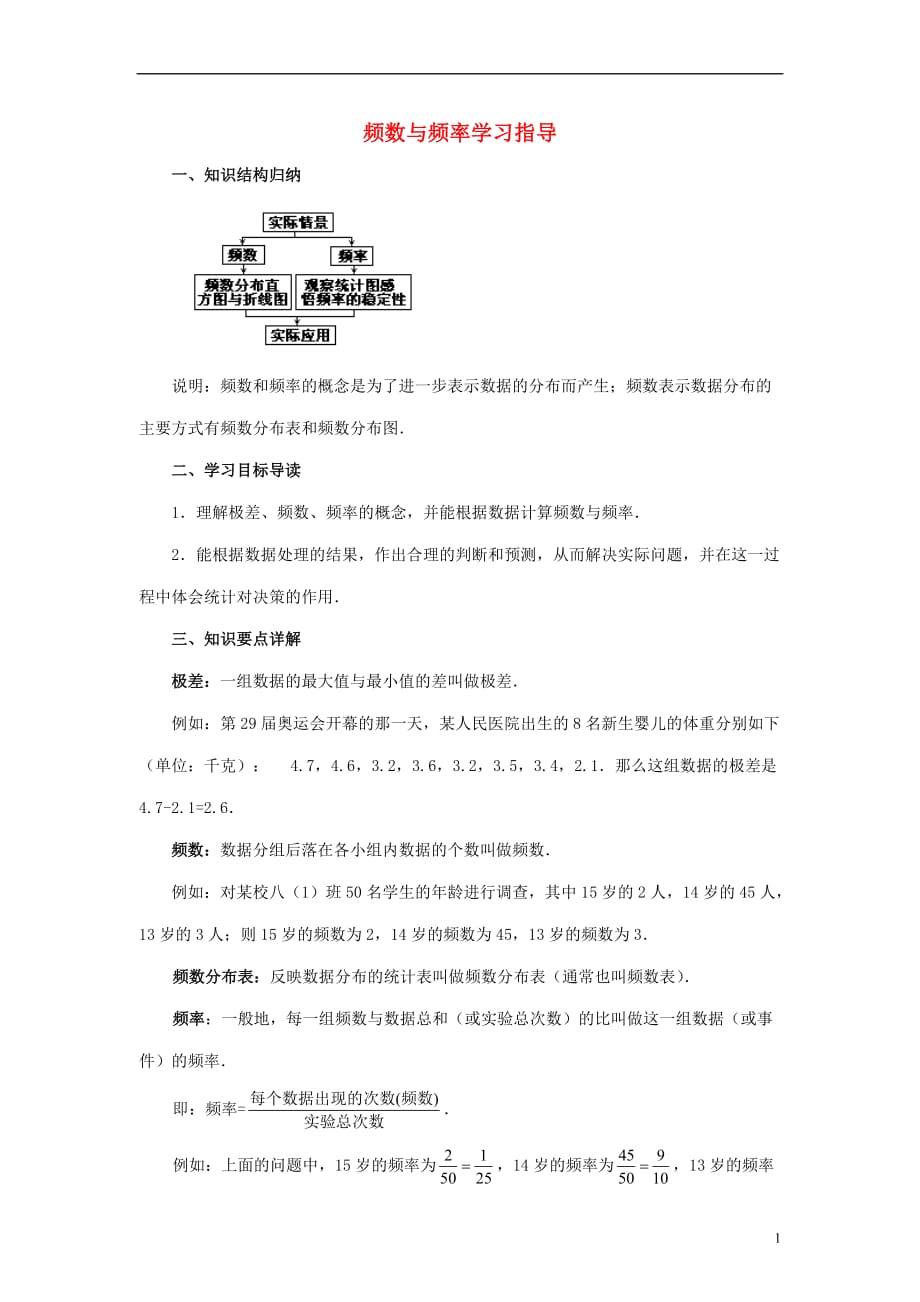 八级数学下册5.1频数与频率学习指导素材新湘教.doc_第1页