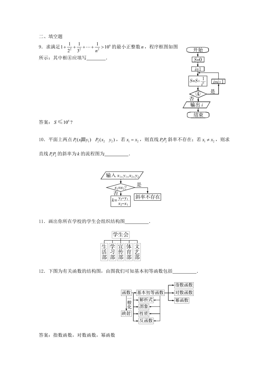 高中数学《结构图》同步练习4 新人教A版选修1-2_第3页