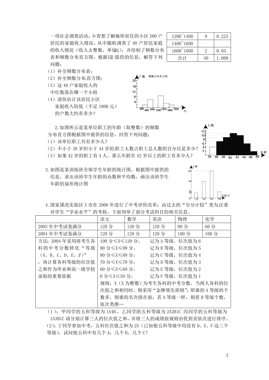 江苏泰兴南新初级中学九级数学 统计的应用学案.doc_第2页